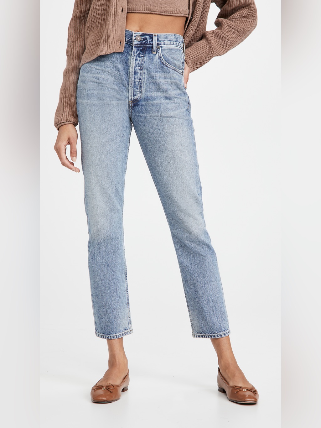 Citizens Of Humanity Charlotte High Rise Cropped Straight Jeans - 26